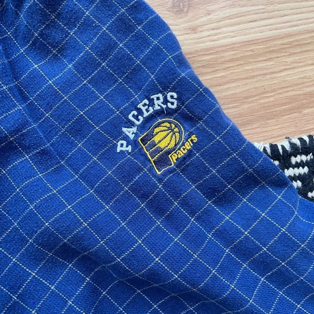 Blue Checkered unisex pajama pants - Picture 2 of 3
